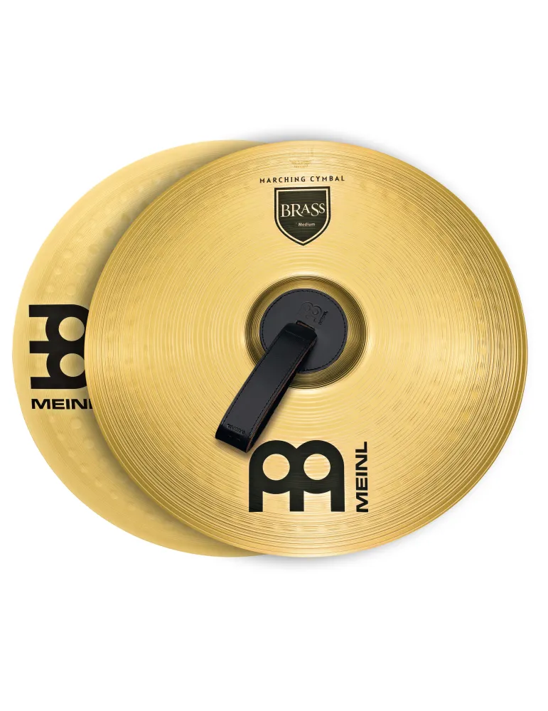  MEINL PAIR OF 14" BRASS MARCHING CYMBALS|MusicGoodDeal 
