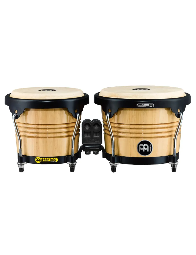  MEINL WOOD BONGOS 6.75/8" NATURAL BRIL|MusicGoodDeal 