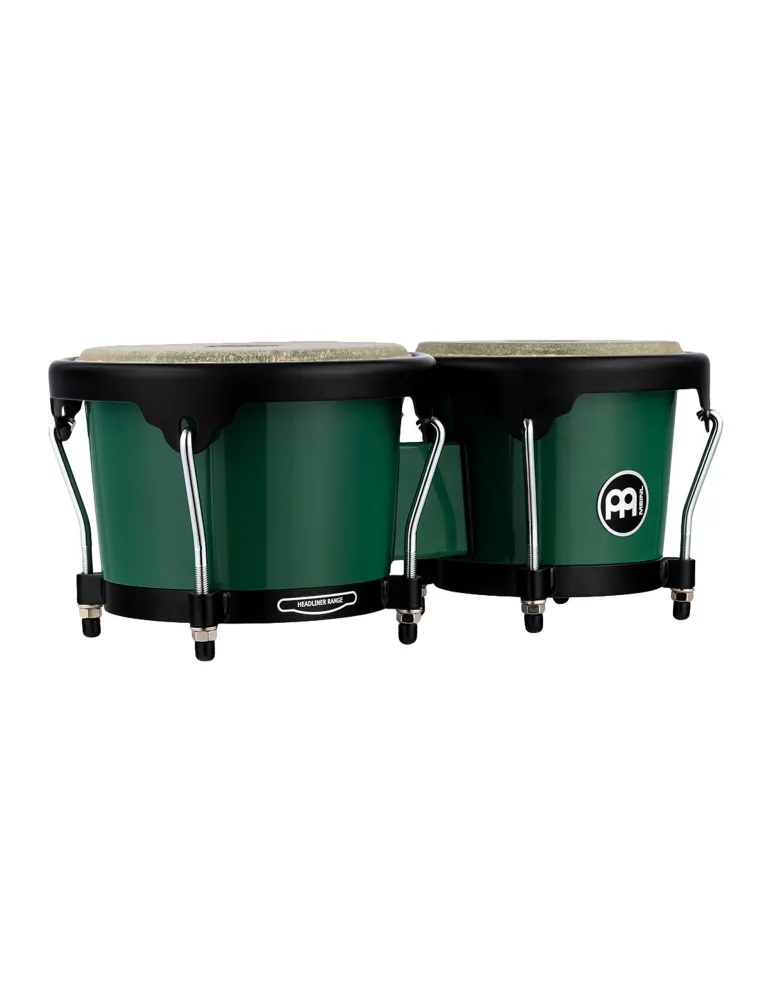  MEINL BONGOS ABS 6.5/7.5" FOREST GREEN|MusicGoodDeal 