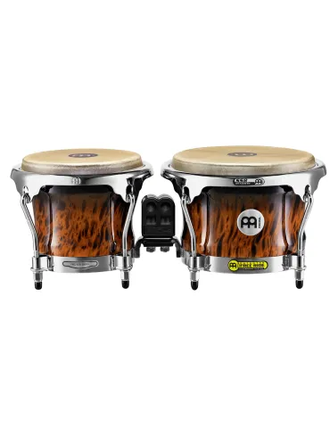  MEINL FWB400BB WOODEN BONGOS 7 / 8.5 "BROWN BURL|MusicGoodDeal 