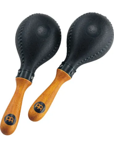  MEINL PM2BK BLACK PLASTIC OVAL MARACAS|MusicGoodDeal 