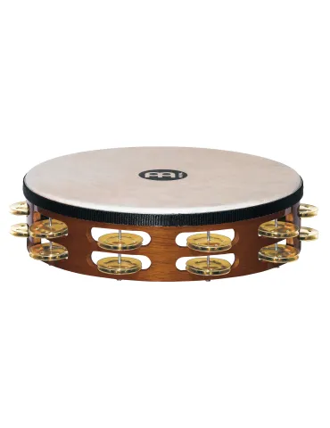  MEINL TAH2B-AB HOLZTAMBOURIN MIT BRAUNER HAUT|MusicGoodDeal 