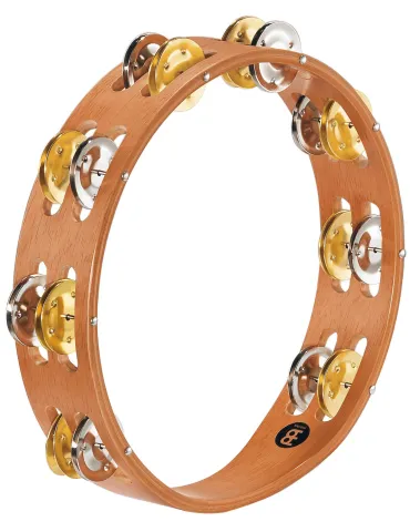  MEINL TAMBURIN NATURHOLZ 2R CYMB N/L|MusicGoodDeal 