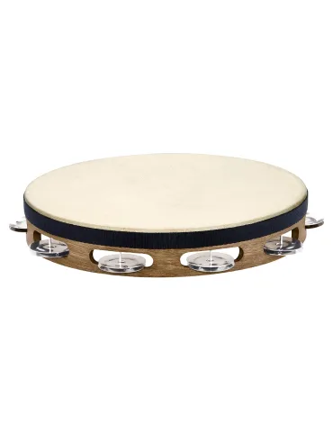  MEINL TAMBURIN HOLZ MIT FELL ERDBRAUN|MusicGoodDeal 