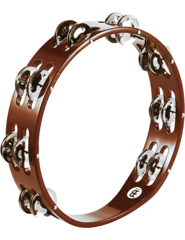  MEINL TAMBURIN HOLZ BRAUN 2R CYMB NICKEL|MusicGoodDeal 