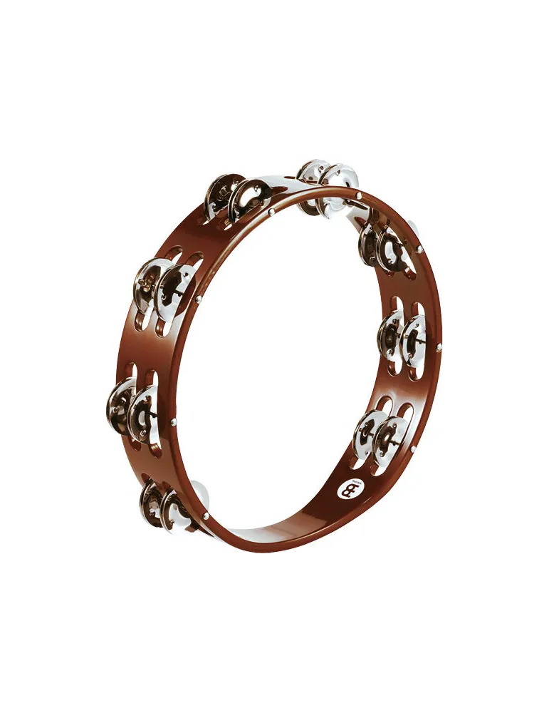  MEINL TAMBURIN HOLZ BRAUN 2R CYMB NICKEL|MusicGoodDeal 