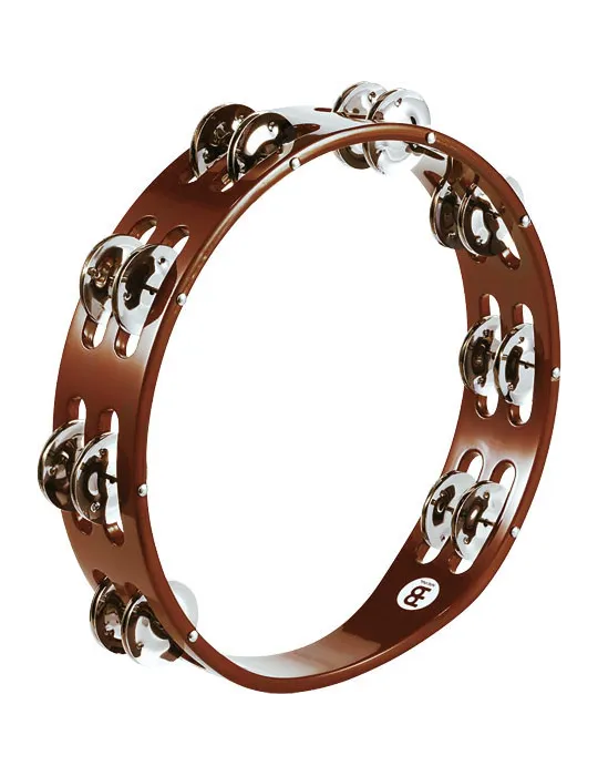  MEINL TAMBURIN HOLZ BRAUN 2R CYMB NICKEL|MusicGoodDeal 