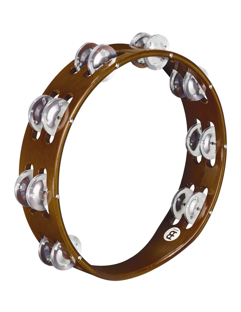  MEINL TAMBURIN HOLZ BRAUN 2R CYMB ALU|MusicGoodDeal 