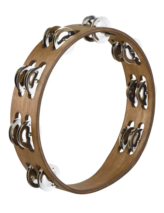  MEINL TAMBURIN BR. NUSSBAUM 2R CYMB NICKEL|MusicGoodDeal 