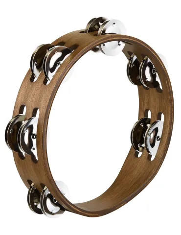  MEINL TAMBURIN HOLZ 8" BRAUN CYMB MESSING|MusicGoodDeal 