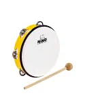  NINO TAMBOURINE ABS 10" +CYMB, YELLOW|MusicGoodDeal 