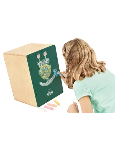  NINO NINO951DG GRÜNER "BLACKBOARD" CAJON + CHALK|MusicGoodDeal  2