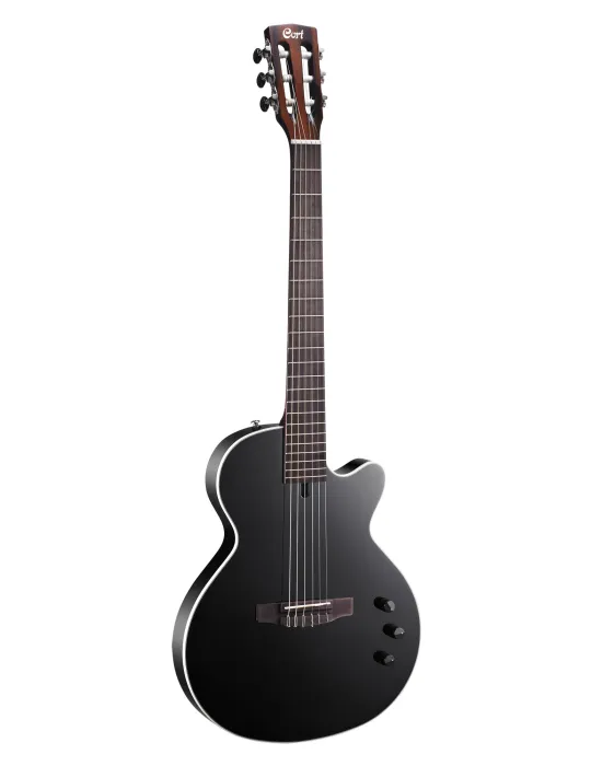 CORT SUNSETNYE-BK BLACK NYLECTRIC SUNSET GUITAR|MusicGoodDeal