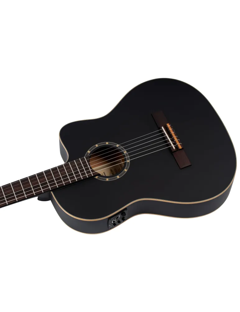 ORTEGA RCE125SN-SBK GUITAR R125 EPICEA SILLET 48, EQ|MusicGoodDeal