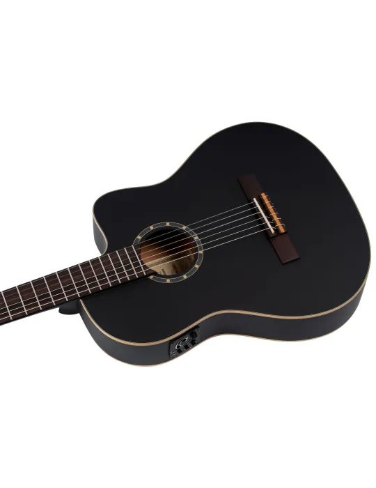 ORTEGA RCE125SN-SBK GUITAR R125 EPICEA SILLET 48, EQ|MusicGoodDeal