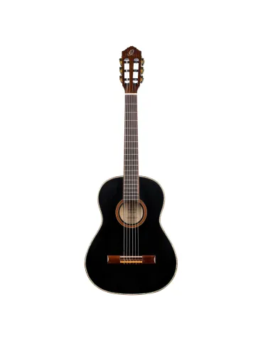  ORTEGA R221-34BK 3/4 R221 EPICEA GUITAR, BLACK|MusicGoodDeal 