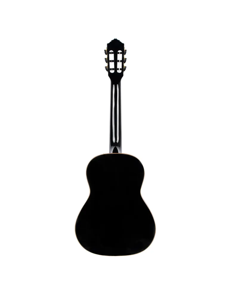  ORTEGA R221-34BK 3/4 R221 EPICEA GUITAR, BLACK|MusicGoodDeal 