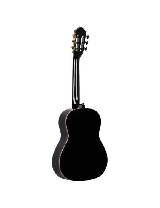  ORTEGA R221-34BK 3/4 R221 EPICEA GUITAR, BLACK|MusicGoodDeal 