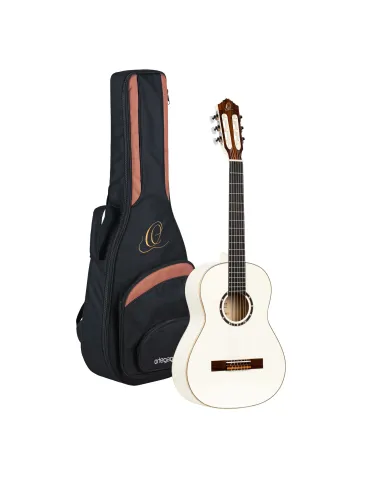  ORTEGA R121-34WH GUITAR 3/4 R121 EPICEA, WHITE|MusicGoodDeal 