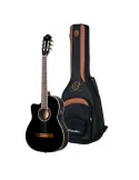ORTEGA RCE145LBK GUITAR R145 SOLID EPICEA, CW EQ|MusicGoodDeal