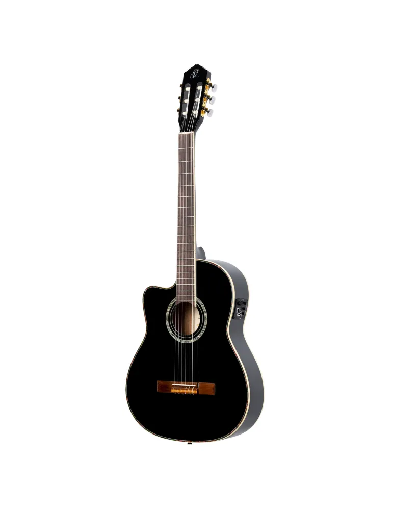 ORTEGA RCE145LBK GUITAR R145 SOLID EPICEA, CW EQ|MusicGoodDeal