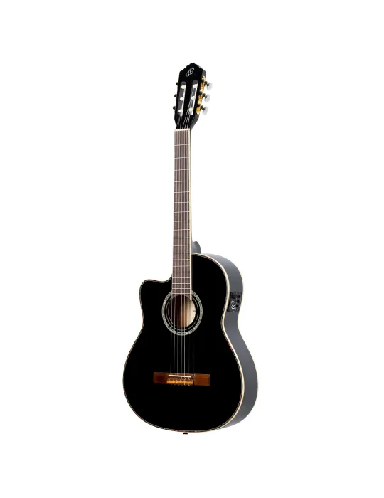 ORTEGA RCE145LBK GUITAR R145 SOLID EPICEA, CW EQ|MusicGoodDeal