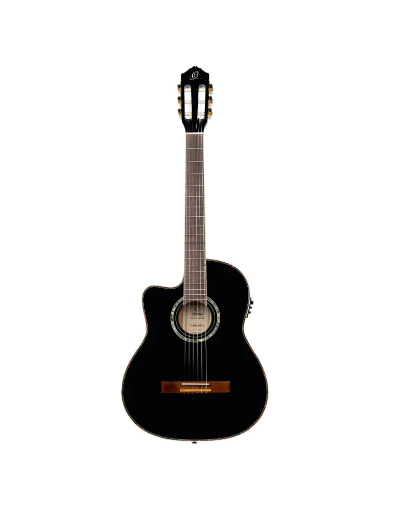ORTEGA RCE145LBK GUITAR R145 SOLID EPICEA, CW EQ|MusicGoodDeal