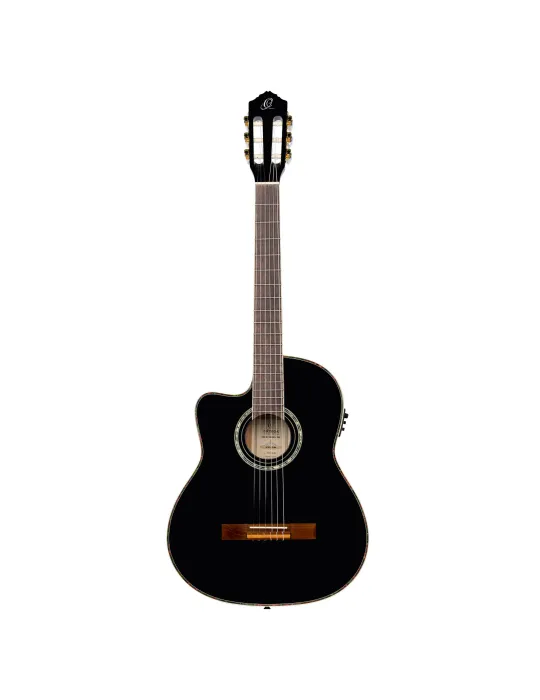 ORTEGA RCE145LBK GUITAR R145 SOLID EPICEA, CW EQ|MusicGoodDeal