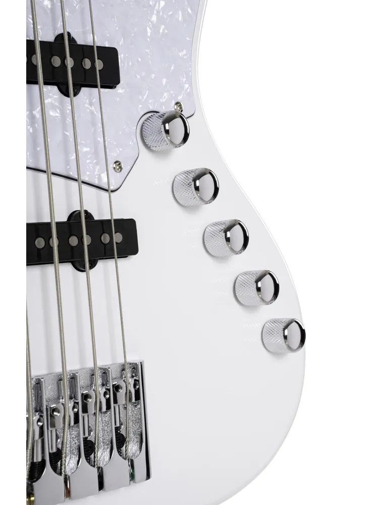  CORT BASS ELRICK NJS 5 WHITE|MusicGoodDeal 