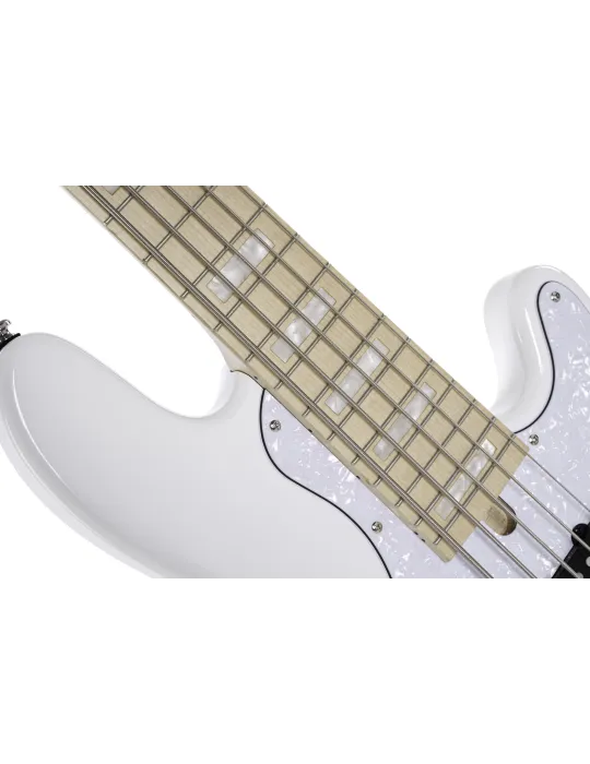  CORT BASS ELRICK NJS 5 WHITE|MusicGoodDeal 