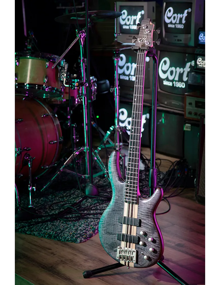  CORT BASS A4 PLUS FMMH BLUE BLACK|MusicGoodDeal 