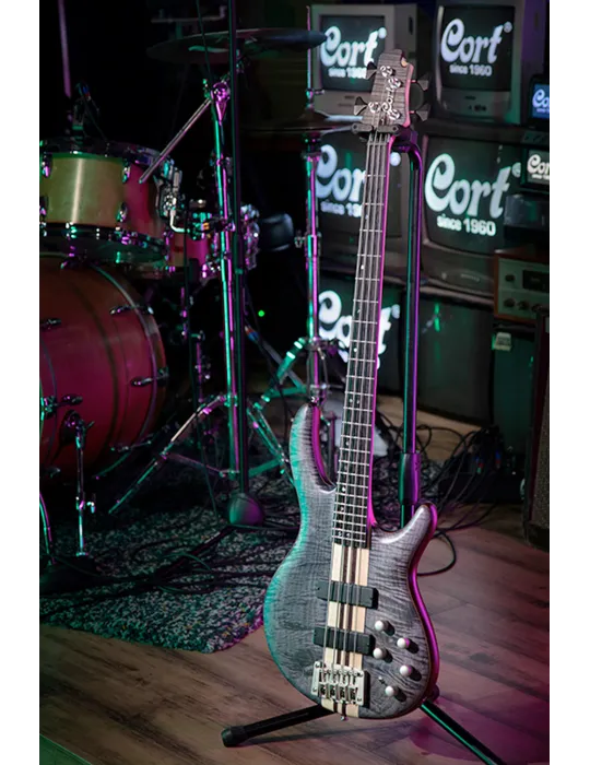  CORT BASS A4 PLUS FMMH BLUE BLACK|MusicGoodDeal 