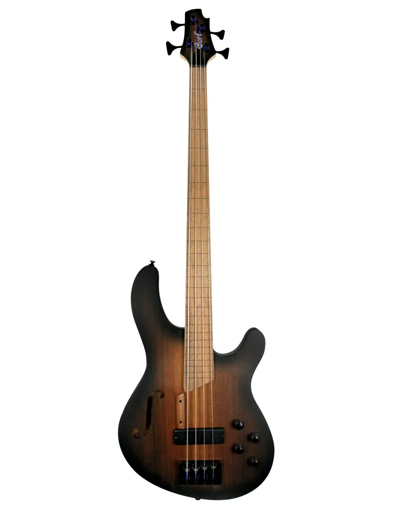 CORT B4FL-PIEZO-TA BASS B4 PIEZO FRETLESS BLACK BURST|MusicGoodDeal