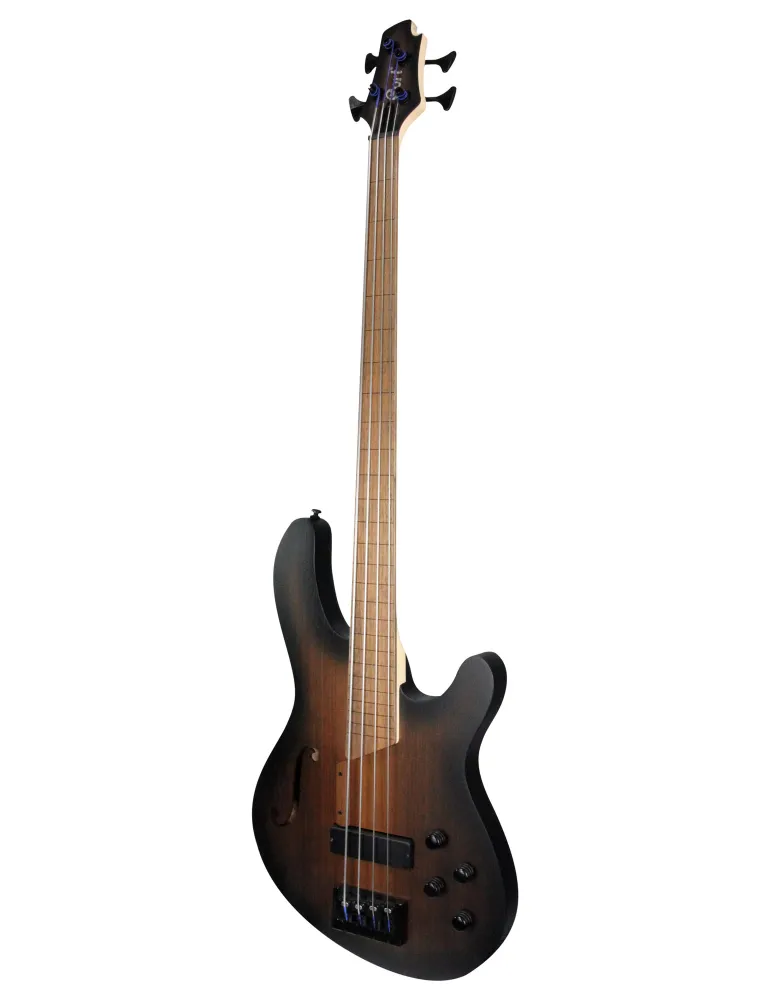 CORT B4FL-PIEZO-TA BASS B4 PIEZO FRETLESS BLACK BURST|MusicGoodDeal