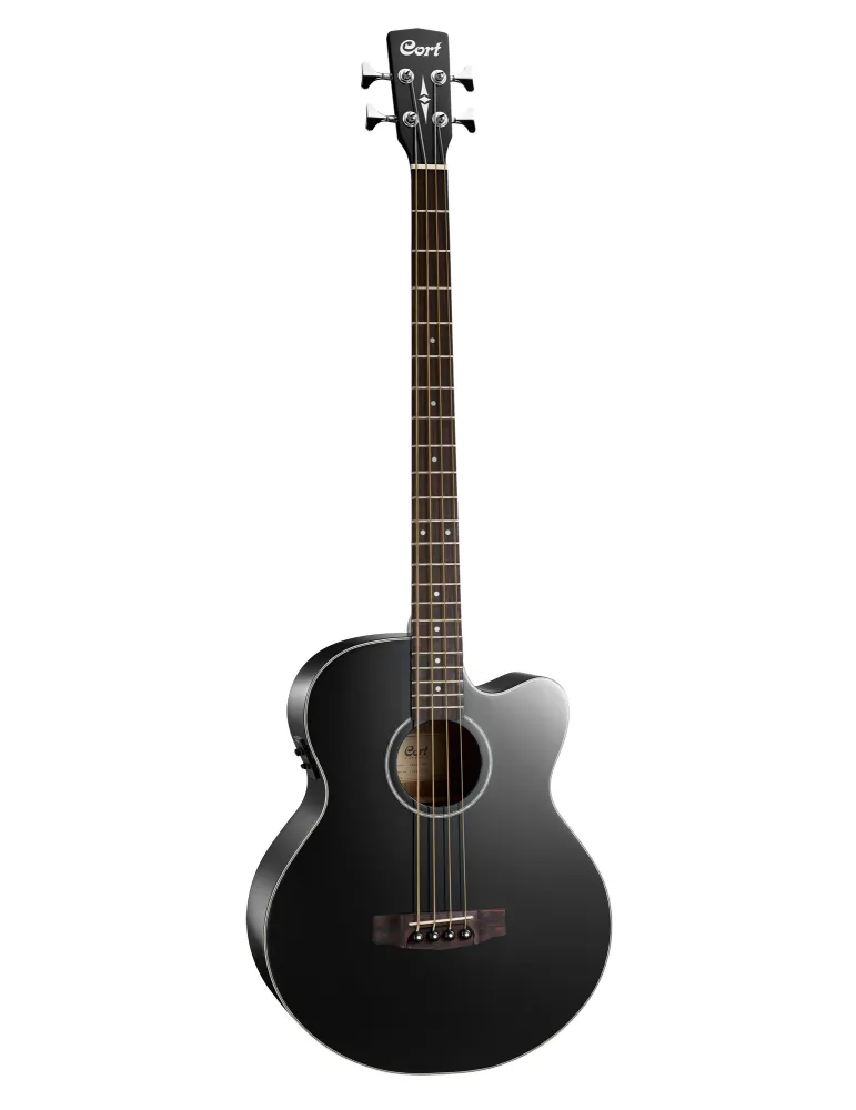  CORT AB850FBBK LOW AB850F NATURAL GLOSSY BLACK|MusicGoodDeal 