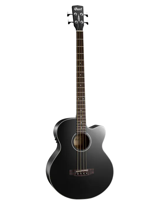  CORT AB850FBBK LOW AB850F NATURAL GLOSSY BLACK|MusicGoodDeal 