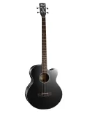  CORT AB850FBBK LOW AB850F NATURAL GLOSSY BLACK|MusicGoodDeal 