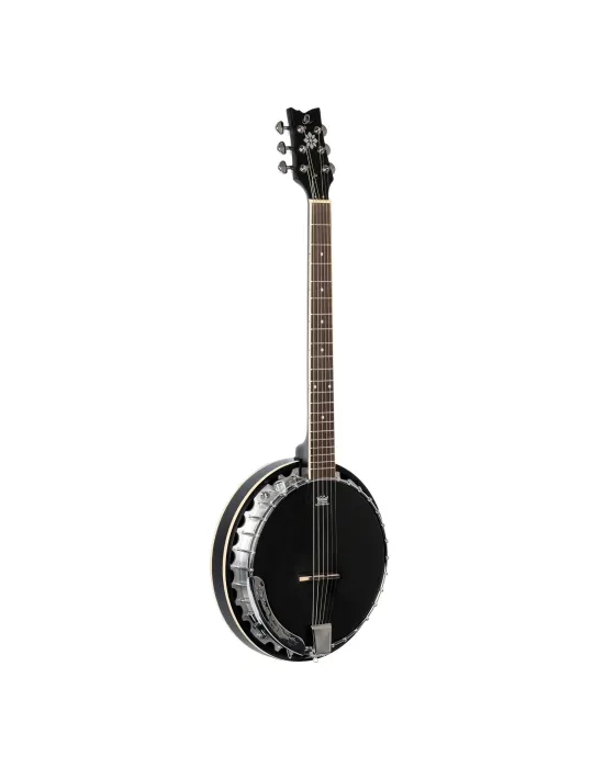  ORTEGA OBJE3506-SBK BANJO, 6 STRINGS, ELECTRO, BLACK|MusicGoodDeal 