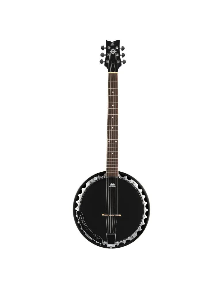 ORTEGA OBJE3506-SBK BANJO, 6 STRINGS, ELECTRO, BLACK|MusicGoodDeal 