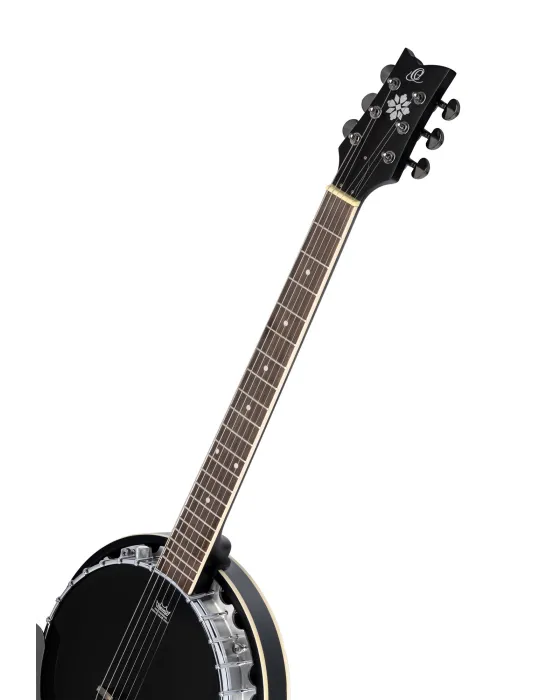  ORTEGA OBJE3506-SBK BANJO, 6 STRINGS, ELECTRO, BLACK|MusicGoodDeal 