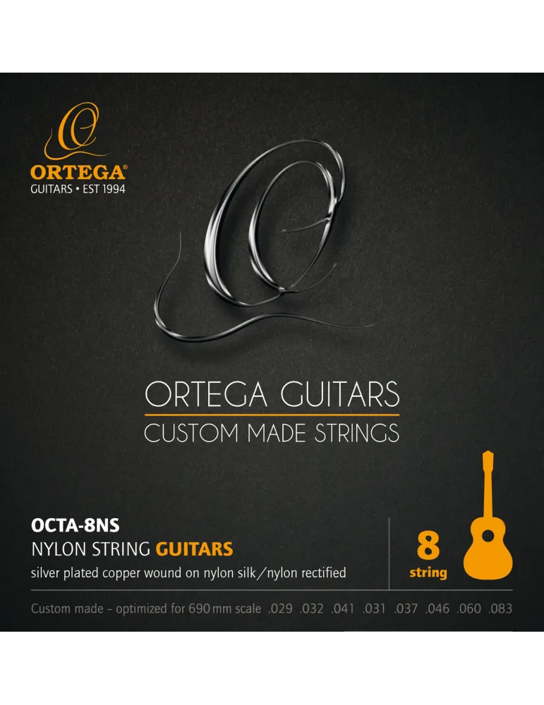  ORTEGA OCTA-8NS 8 STRINGS GUITAR SET|MusicGoodDeal 