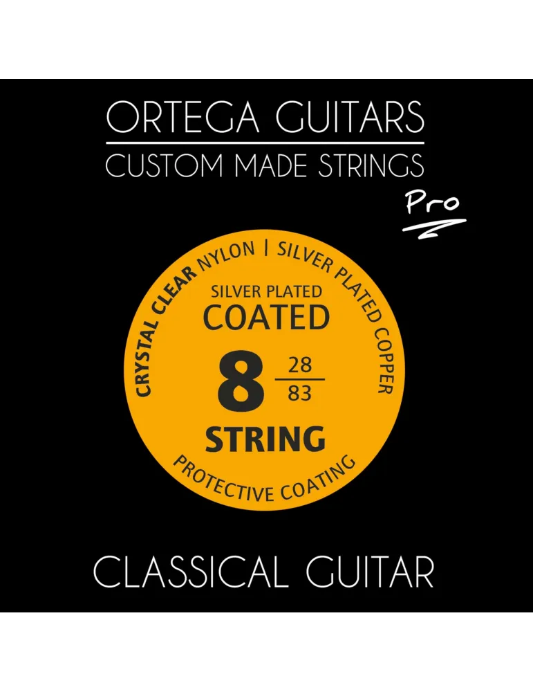  ORTEGA 8 STRING SET NYLON CRYSTAL|MusicGoodDeal 