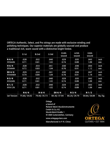  ORTEGA SPIEL NYLONSAITEN AUTHENTIC HARD|MusicGoodDeal  2