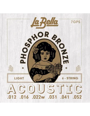  LA BELLA 7GPS ACOUSTIC SET PH. BRONZE 12-52|MusicGoodDeal 