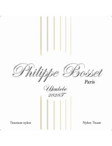  PHILIPPE BOSSET PBUKU2828T UKULELE SET NYLON TITANIUM 28-28|MusicGoodDeal 