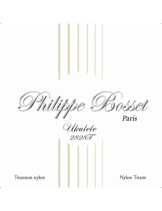  PHILIPPE BOSSET PBUKU2828T UKULELE SET NYLON TITANIUM 28-28|MusicGoodDeal 