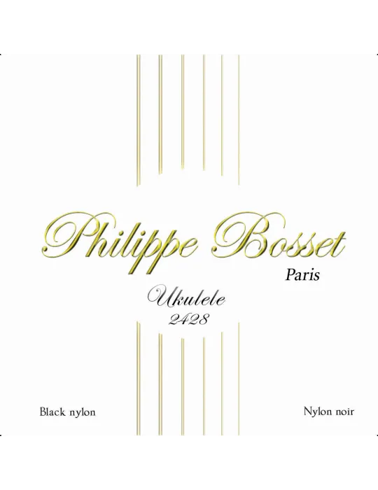  PHILIPPE BOSSET PBUKU2428 BLACK NYLON UKULELE SET 24-28|MusicGoodDeal 