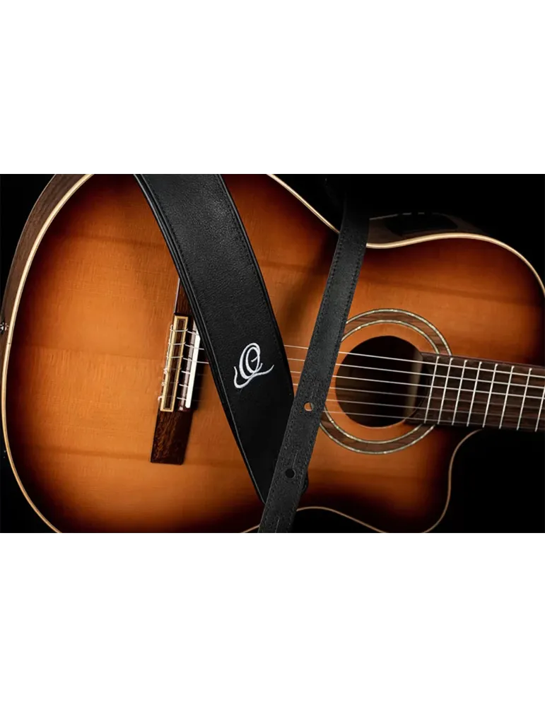  ORTEGA GITARRENRIEMEN LEDER BLACK HOLE|MusicGoodDeal 