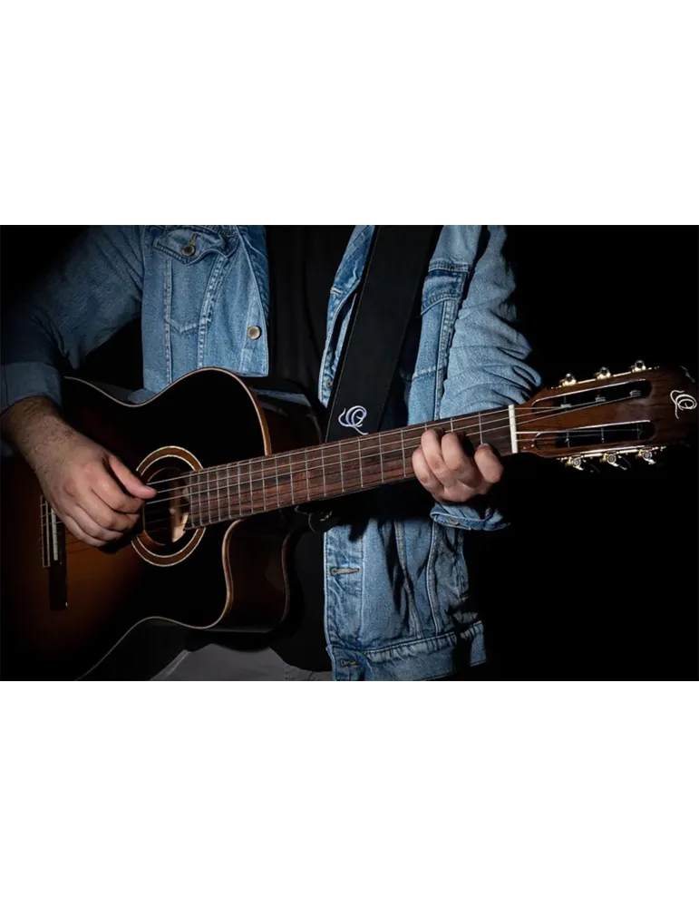  ORTEGA GITARRENRIEMEN LEDER BLACK HOLE|MusicGoodDeal 