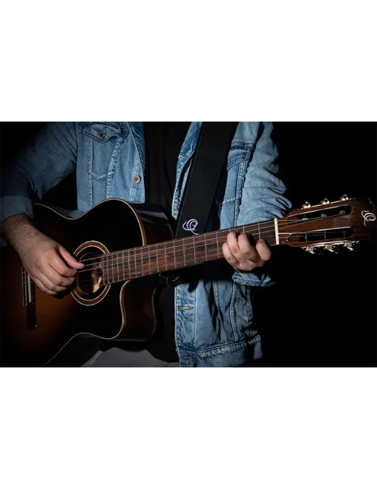  ORTEGA GITARRENRIEMEN LEDER BLACK HOLE|MusicGoodDeal 